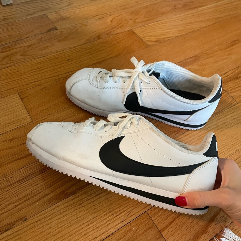Nike Cortez black white women’s size 12